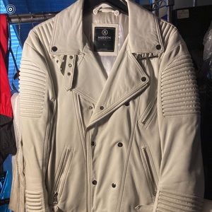Hudson leather biker jacket
